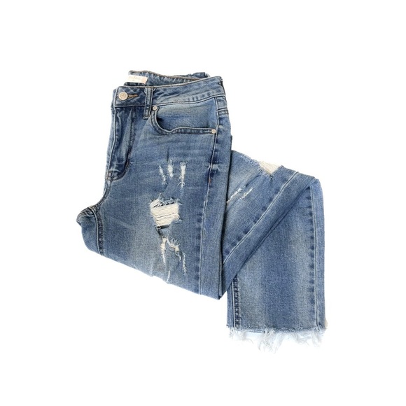 Altard state distressed medium wash high rise raw hem skinny ❤️ - Picture 2 of 7